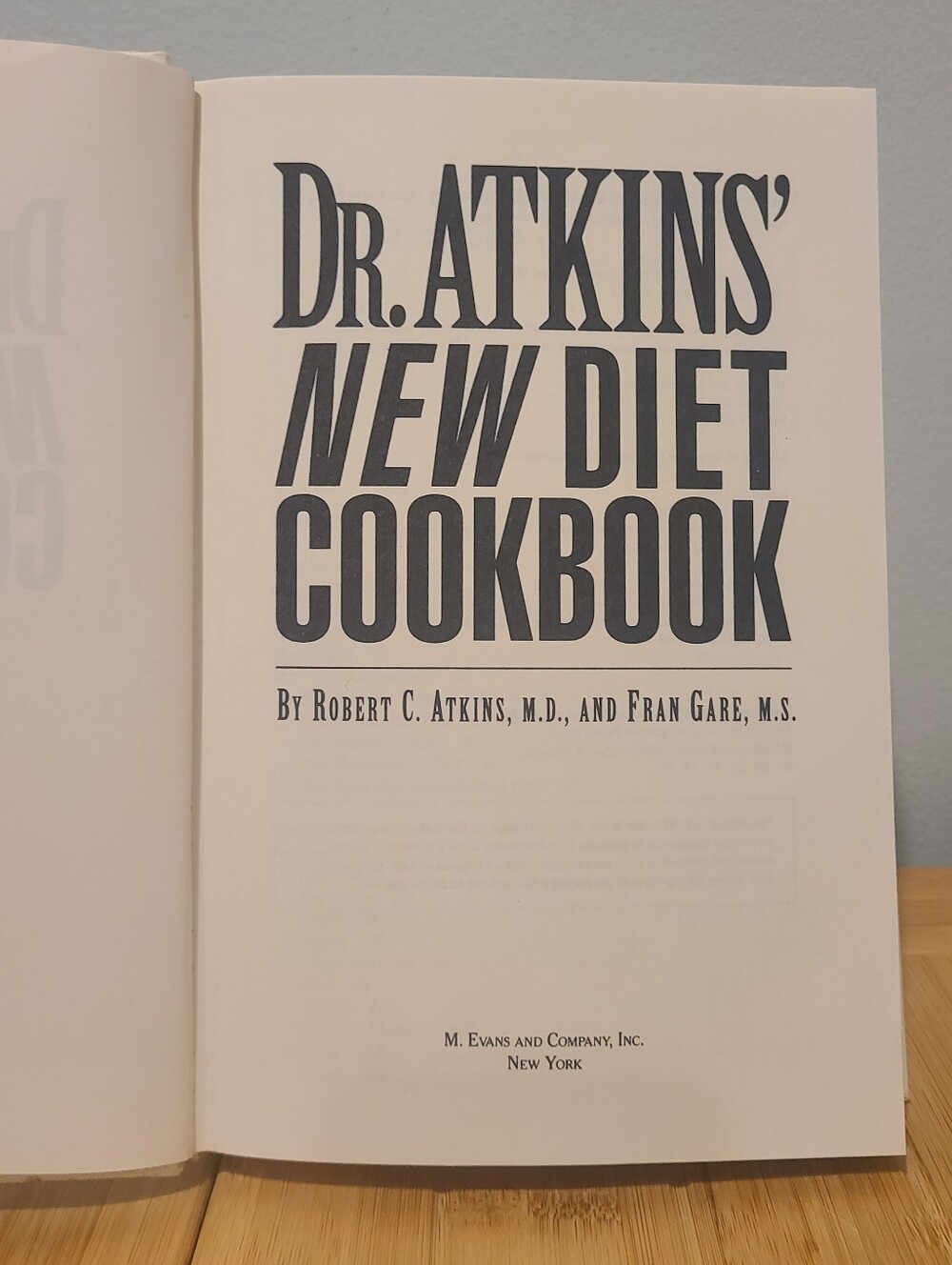 Dr. Adkins New Diet Cookbook 1995